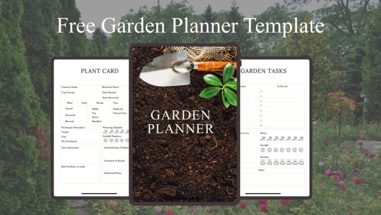 Free Garden Planner Template